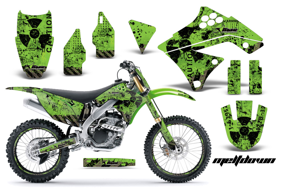 Kawasaki KXF 250 09-10 Graphic Kit Meltdown NPs